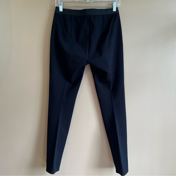 EILEEN FISHER Genuine Leather Panel Ponte Knit Black Pants Women’s Size XS - Picture 4 of 7